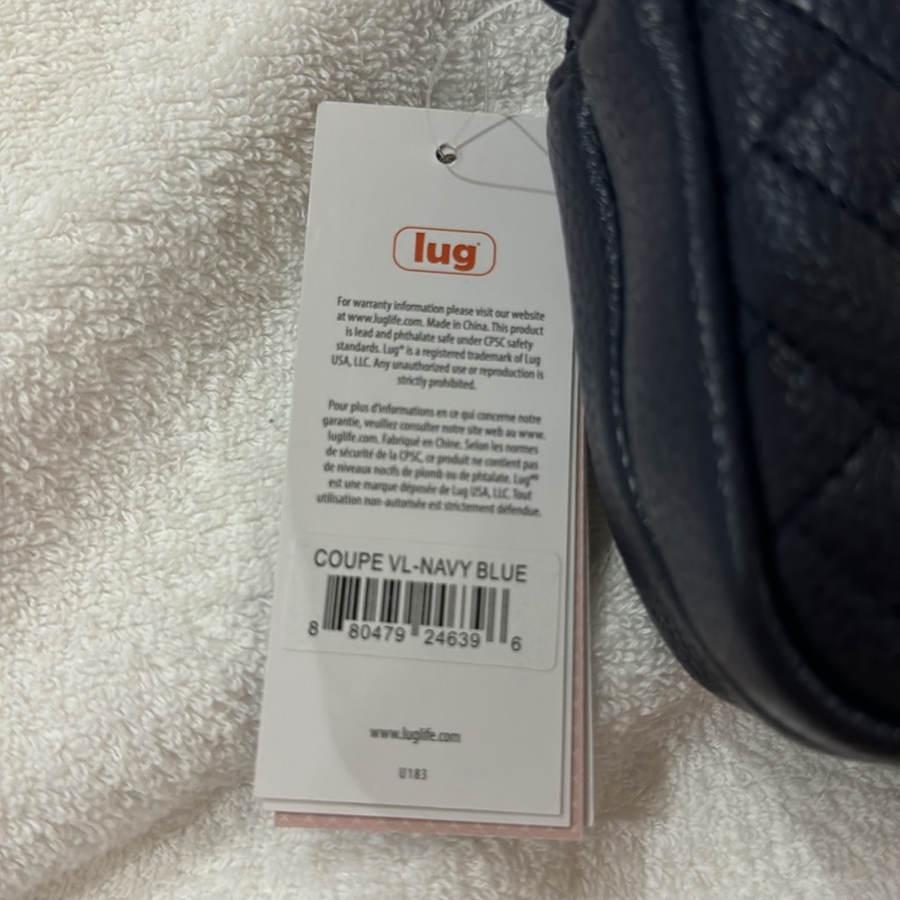 NWT Lug VL Coupe crossbody bag in Navy - Picture 2 of 5